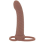 Performance Maxx Ribbed Dual Penetrator Vibe in Dark
