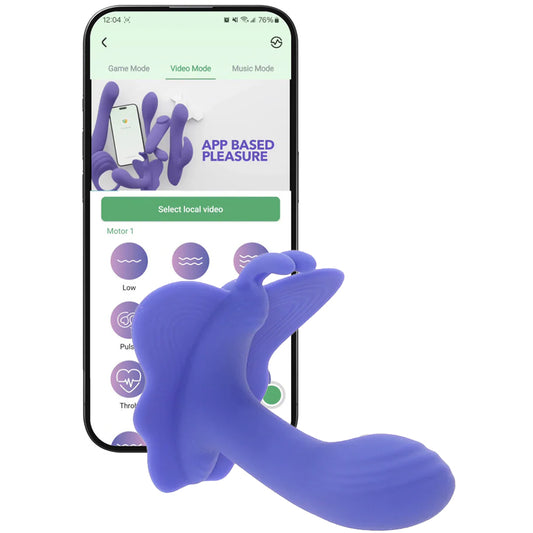 Connect App Controlled Venus Butterfly Wearable Vibe