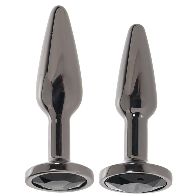 Rear Assets 2 Piece Butt Plug Kit in Gunmetal