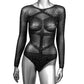 Radiance Long Sleeve Black Body Suit XL