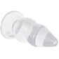 Crystal Jellies 6 Inch Double Pop Butt Plug in Clear