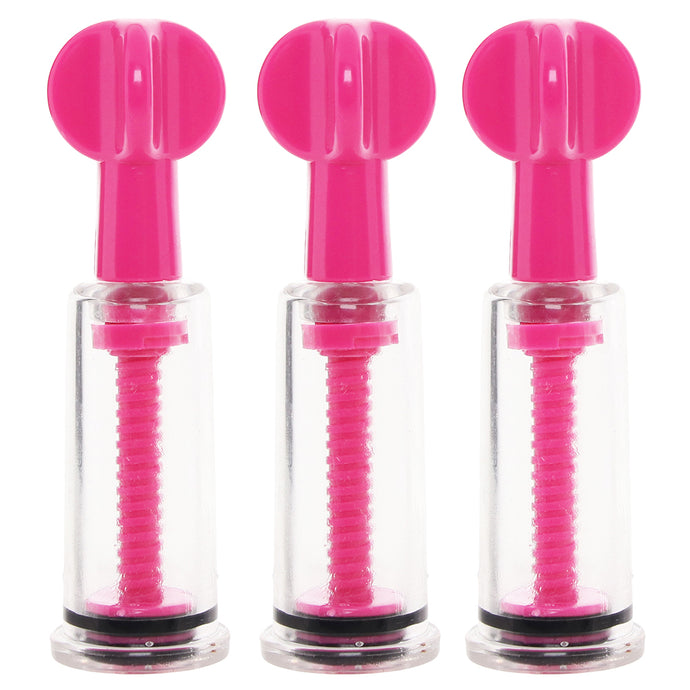 Size Matters MAXtwist Clit & Nipple Sucker Set in Pink
