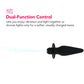 Southern Lights Vibrating Butt Plug in Black