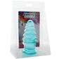 Crystal Jellies 6 Inch Anal Twist Butt Plug in Teal
