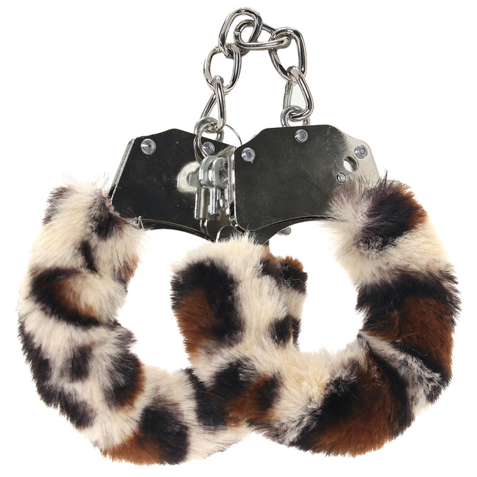 WhipSmart Classic Furry Cuffs in Leopard