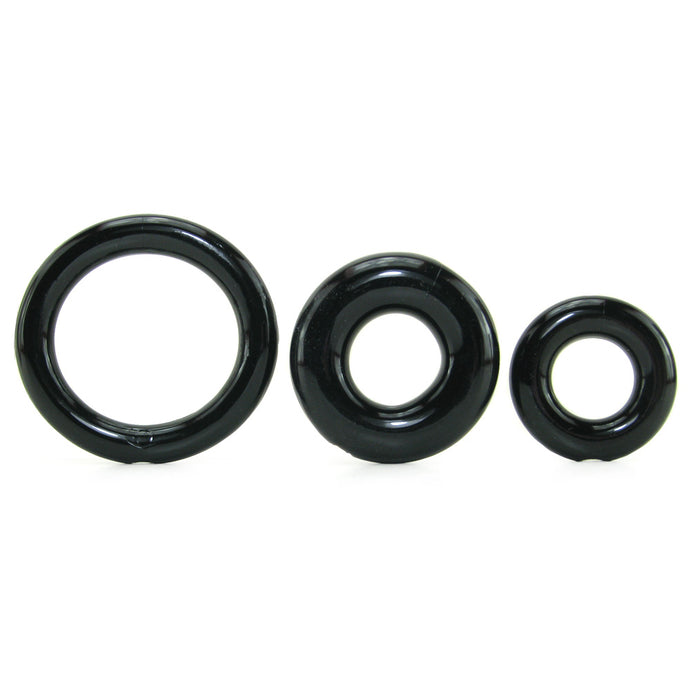 RingO X3 Super Stretchy Erection Rings in Black