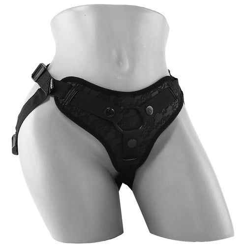 Sincerely Black Lace Strap-On Harness