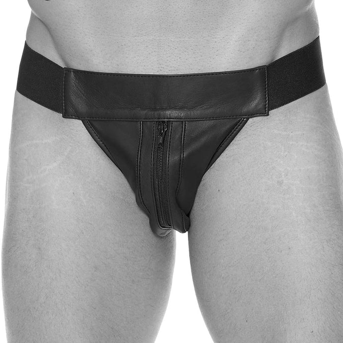 Ouch! Striped Front Zip Jock