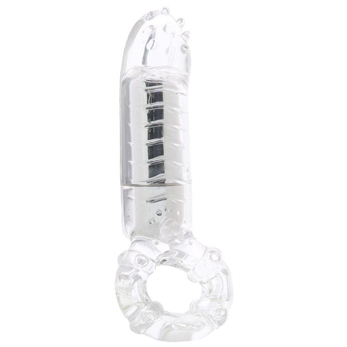 MachO Clitoral Massage Vibrating Cock Ring in Clear