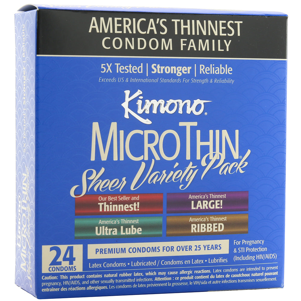 MicroThin Sheer Condom Variety Pack in 24 Pack