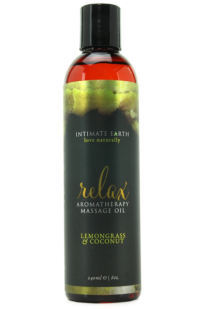 Relax Massage Oil 8oz/240ml in Lemongrass & Coconut