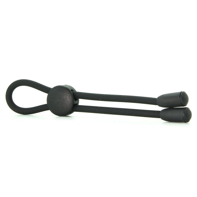 Adjustable Silicone Cock Tie in Black