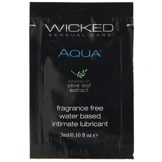 Aqua Fragrance Free Water Based Lube .10oz/3ml