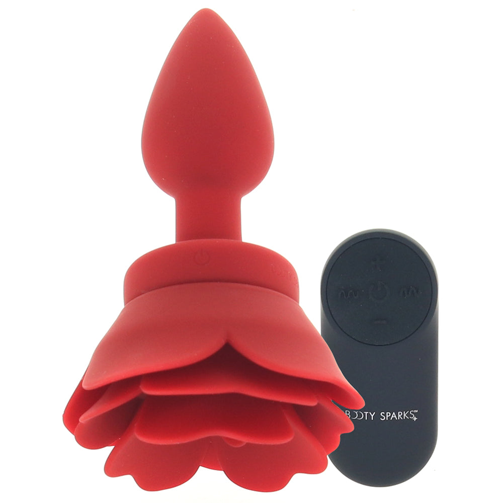 Booty Sparks Remote Vibrating Rose Plug in Small