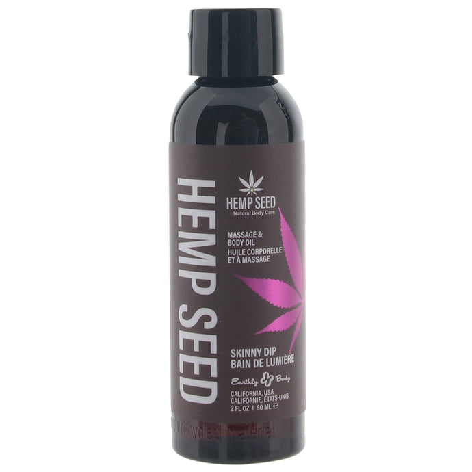 Hemp Seed Massage Oil 2oz/60ml in Skinny Dip