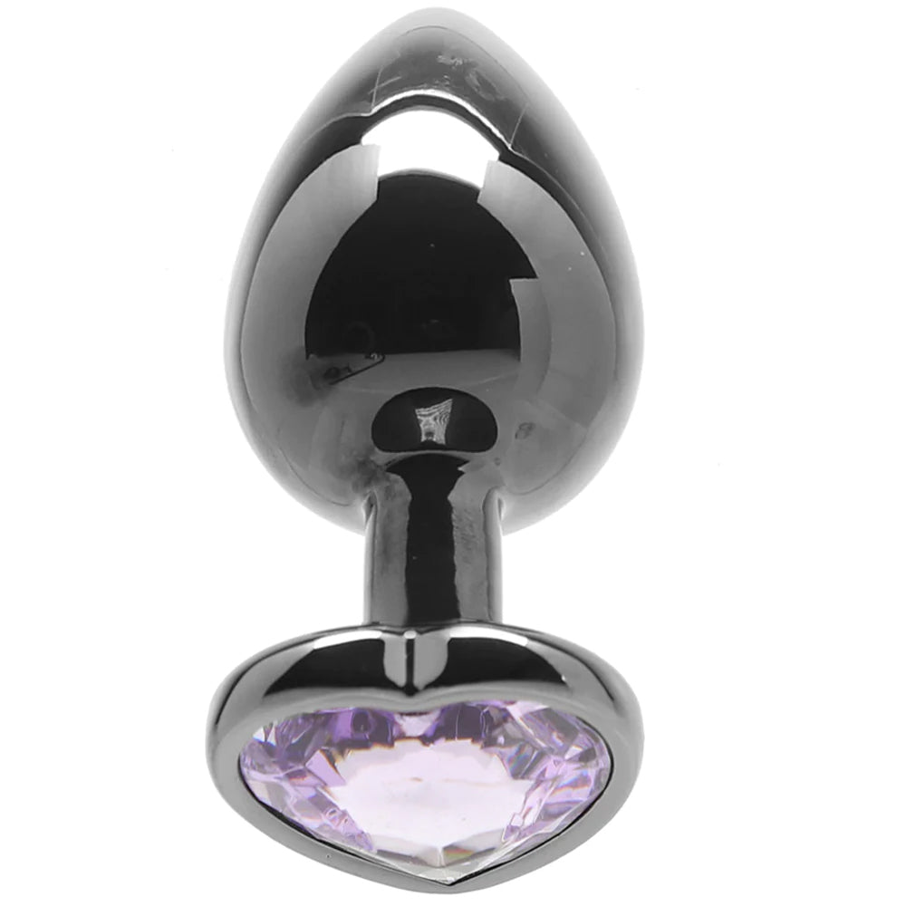Ouch! Purple Heart Gem Plug in Large
