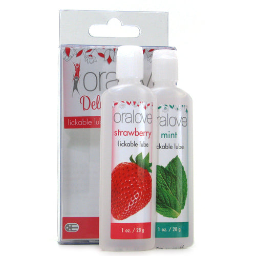 Oralove Delicious Duo Lickable Lubes in Strawberry & Mint