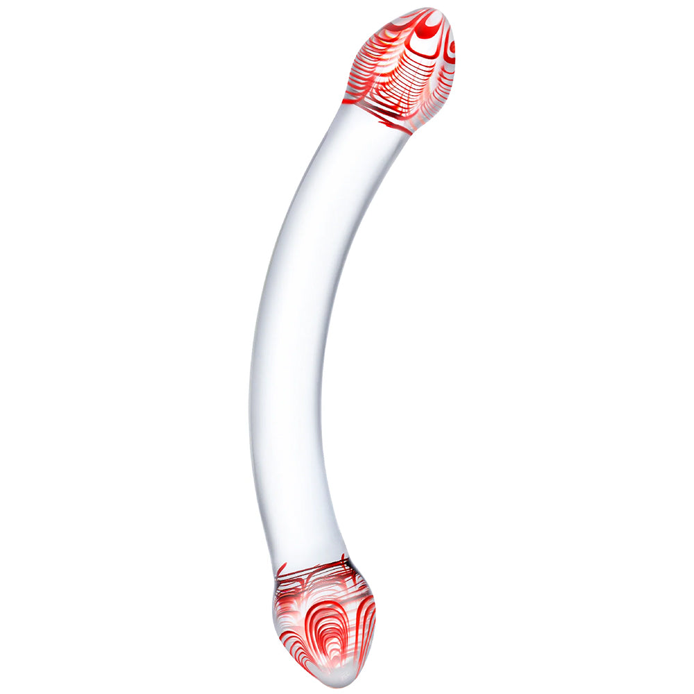 Red Head Double Glass Dildo