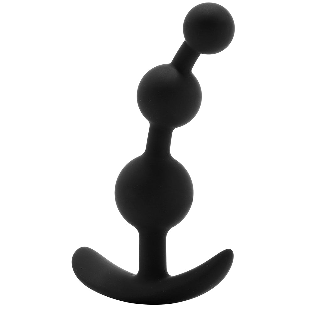 Luxe Be Me 3 Silicone Anal Beads in Black