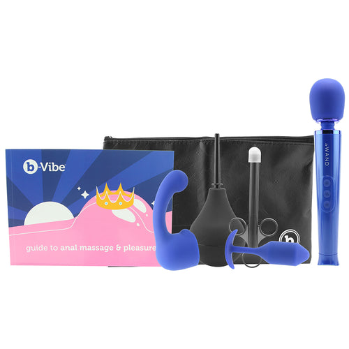 B-Vibe x Le Wand Anal Massage & Education Set in Cobalt
