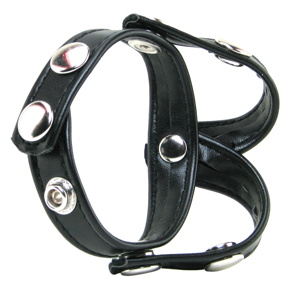 V-Style Cock Ring with Ball Divider