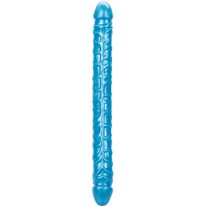 Size Queen 17 Inch Double Dildo in Blue