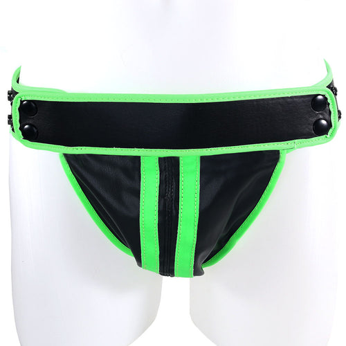 Ouch! Glow In The Dark Striped Jock Strap in S/M