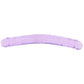 RealRock Crystal Clear Jelly 13 Inch Double Dildo in Purple