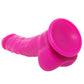 ColourSoft 8 Inch Silicone Dildo in Purple