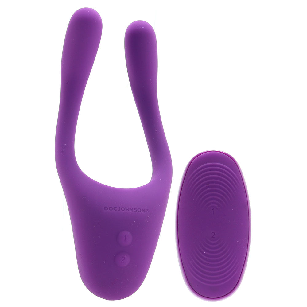 Tryst V2. Multi-Erogenous Silicone Vibe in Purple