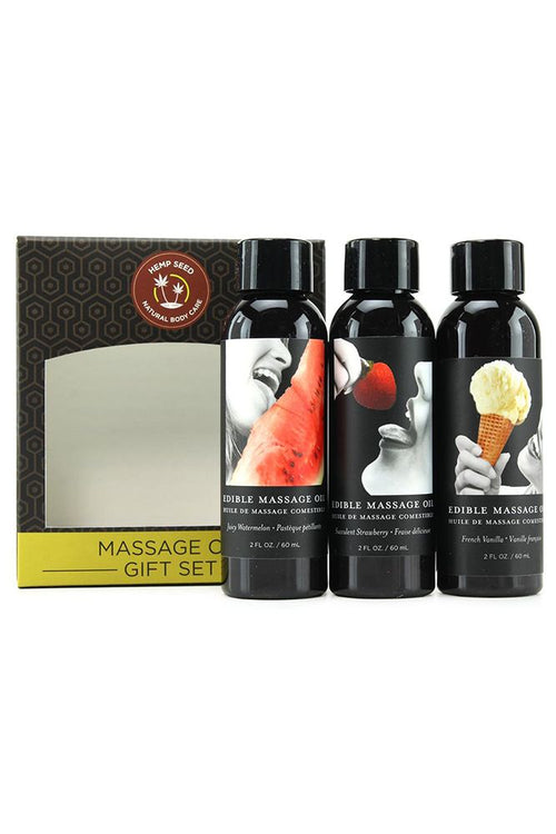 Hempseed Edible Massage Oil Gift Set