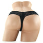 Stimulating Panties with Pearl Pleasure Beads Black in M/L
