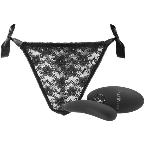 Remote Control Lace Thong & Vibe Set in OS