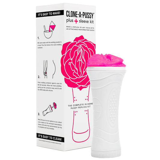 Clone-A-Pussy Plus Masturbator Sleeve Kit in Hot Pink