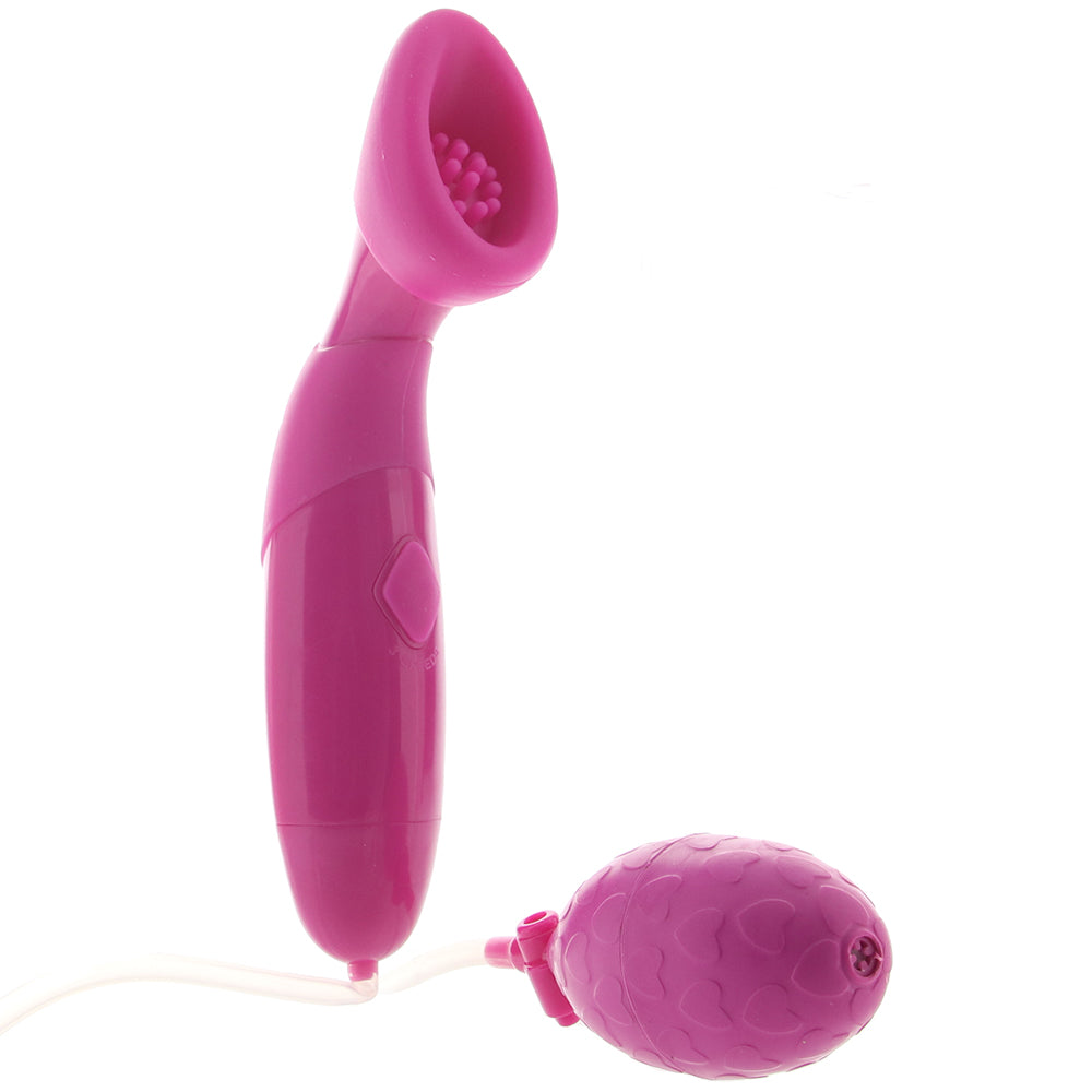 Intimate Vibrating Silicone Suction Pump in Pink
