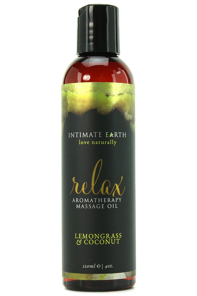 Relax Massage Oil 4oz/120ml in Lemongrass & Coconut